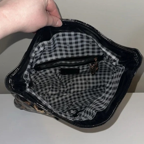 Jessica Simpson Animal Leopard Print Lg Clutch / Bag Excellent Cond. Used Once - Picture 3 of 11